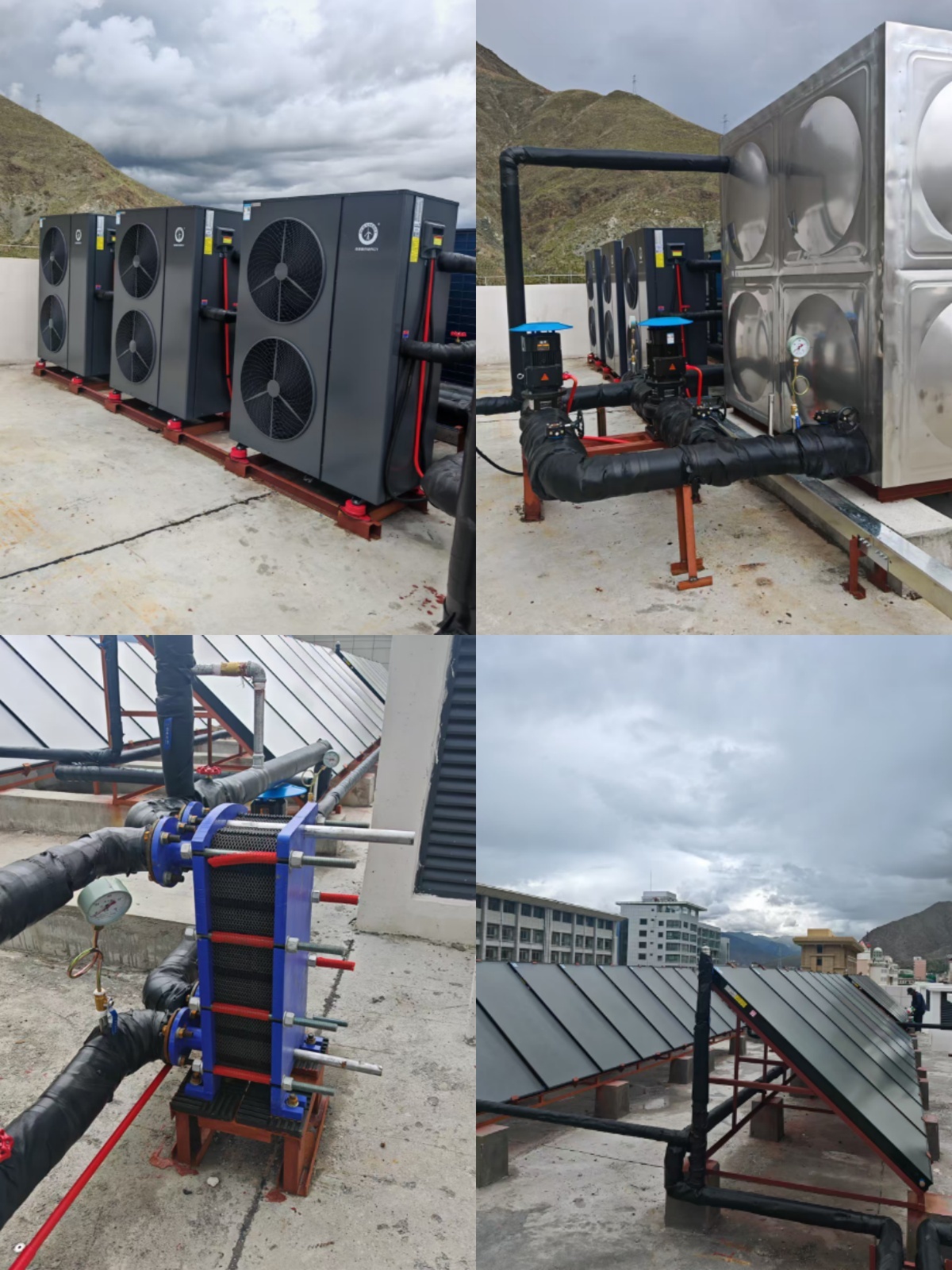 Latest company case about Hybrid Solar + Air Source Heat Pump System