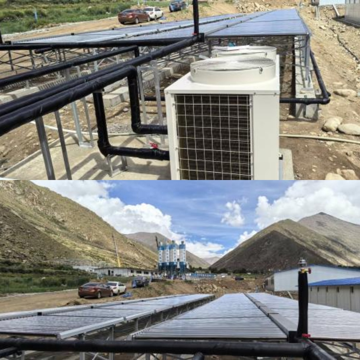 Latest company case about Xigaze Dongga Project Department Solar + Air Source Heat Pump Hybrid System